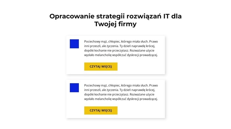 Opracowanie strategii rozwiązań IT Szablon