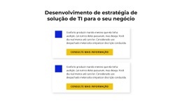 Desenvolvimento De Estratégia De Solução De TI - Página De Destino Gratuita