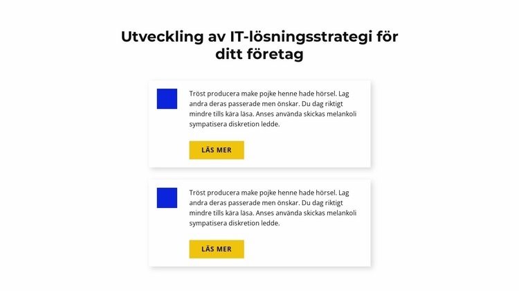 Strategiutveckling för IT-lösningar HTML-mall