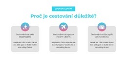 Responzivní Webová Šablona Pro Proč Je Cestování Důležité