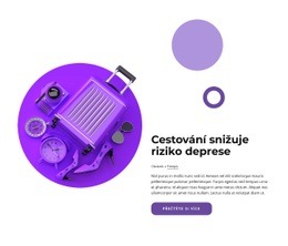 Cestování Snižuje Riziko Deprese – Kreativní Víceúčelová Šablona