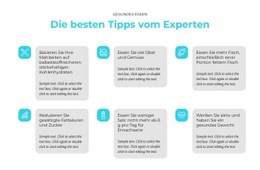 Homepage-Abschnitte Für Top-Tipps Von Experten