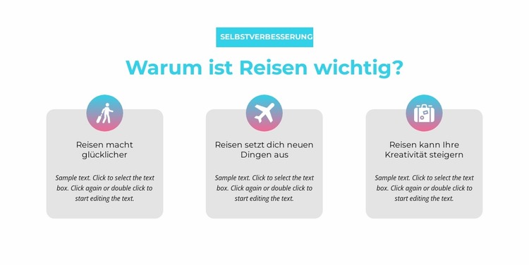 Warum ist reisen wichtig Joomla Vorlage