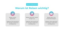 Warum Ist Reisen Wichtig - Drag & Drop-Zielseite