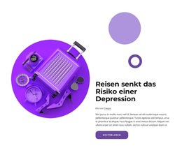 Layout-Funktionalität Für Reisen Senkt Das Depressionsrisiko