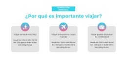 Plantilla Web Adaptable Para ¿Por Qué Es Importante Viajar?