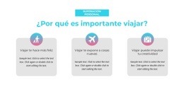 Plantilla HTML5 Premium Para ¿Por Qué Es Importante Viajar?