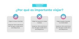 ¿Por Qué Es Importante Viajar? - Arrastrar Y Soltar Una Plantilla De Página