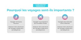 Pourquoi Le Voyage Est-Il Important – Modèle De Site Web HTML