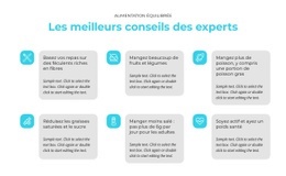 Sections De La Page D'Accueil Pour Les Meilleurs Conseils D'Experts