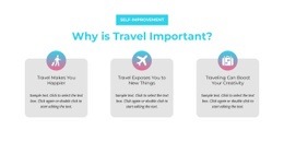 Why Is Travel Important - Beautiful Html Code