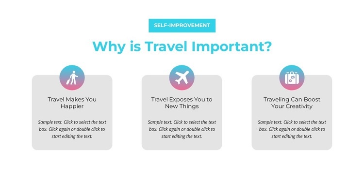 Why is travel important Html Code Example