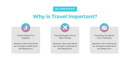 Premium HTML5 Template For Why Is Travel Important