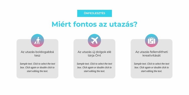 Miért fontos az utazás HTML Sablon