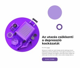 Az Utazás Csökkenti A Depresszió Kockázatát – Többcélú Kreatív Sablon