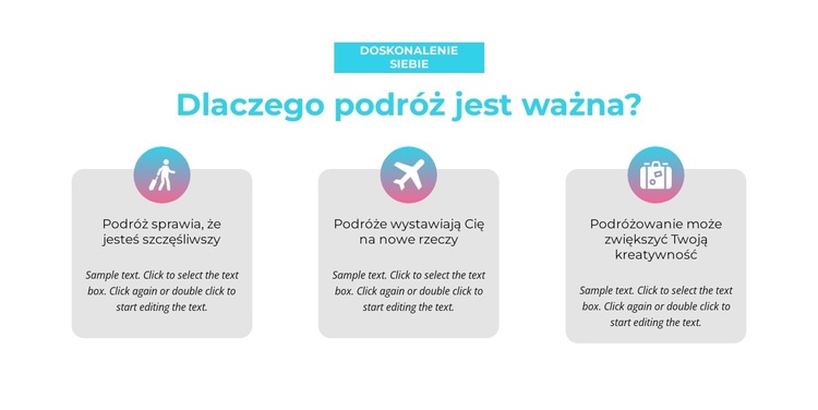 Dlaczego podróże są ważne Motyw WordPress