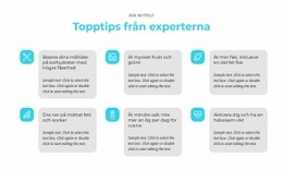 Topptips Från Experter - Målsidesmall
