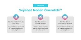 Seyahat Neden Önemlidir - HTML Web Sitesi Şablonu
