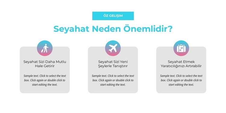 seyahat neden önemlidir Html Web Sitesi Oluşturucu