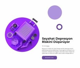 Seyahat Depresyon Riskini Azaltıyor - Yaratıcı Çok Amaçlı Şablon