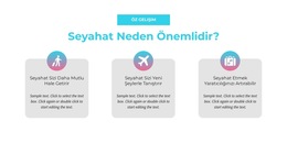 Seyahat Neden Önemlidir - Bir Sayfa Şablonunu Sürükleyip Bırakın