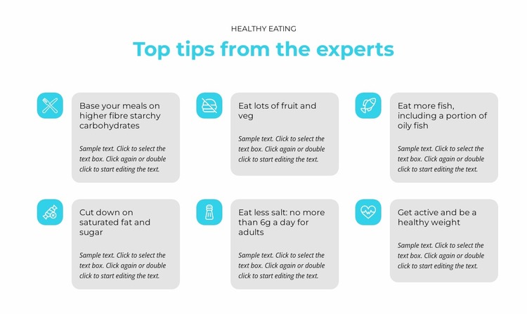 Top tips from experts Website Mockup
