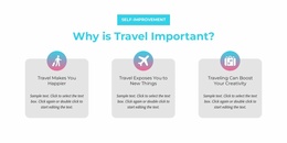 Why Is Travel Important - Bootstrap Variations Details