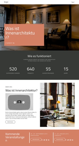 Gestaltung Von Häusern Und Wohnungen - Vorlagen Website-Design