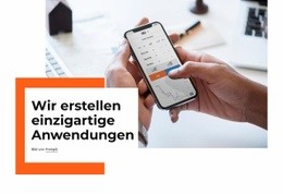Wir Erstellen Einzigartige Anwendungen - Responsive Website-Vorlagen