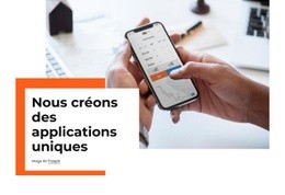 Nous Créons Des Applications Uniques - Conception De Sites Web Personnalisés