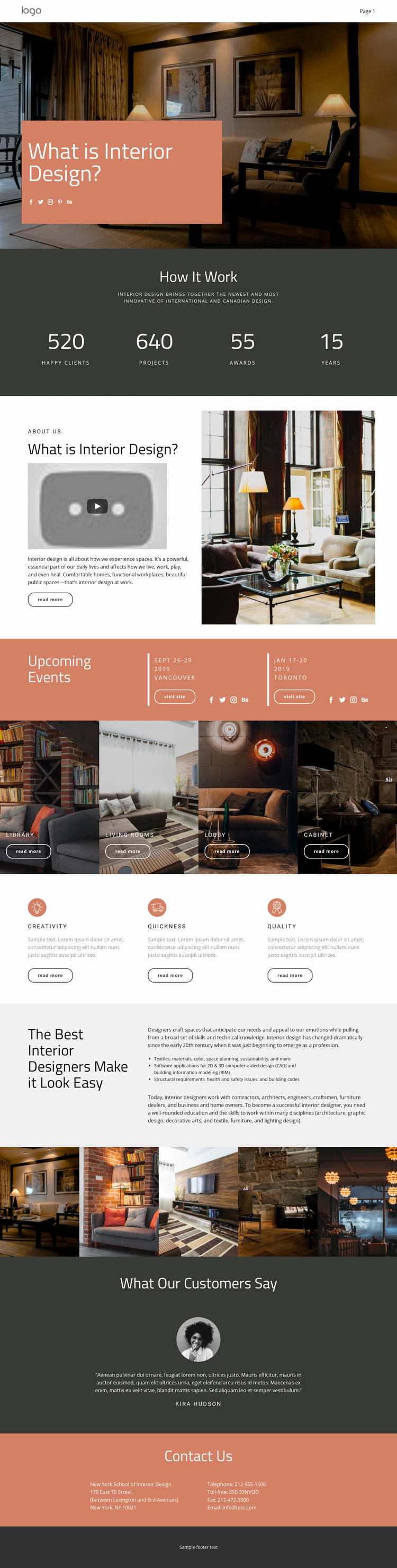 Design of houses and apartments Wix Template Alternative
