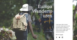 Europa Wandertouren CSS-Vorlage Kostenlos Herunterladen