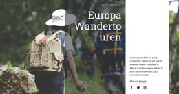 Homepage-Abschnitte Für Europa Wandertouren