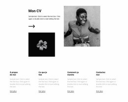 Superbe Conception De Site Web Pour Consultez Mon CV Et Mon Travail