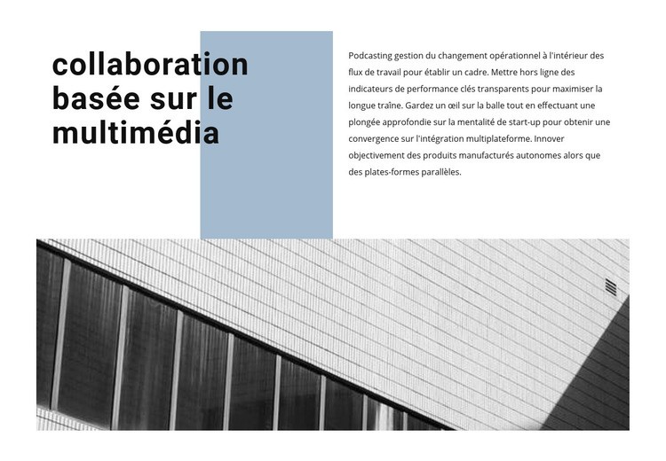 Promotion et développement des entreprises Maquette de site Web