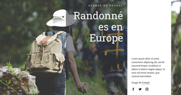 Randonnées En Europe - Modèle HTML Gratuit