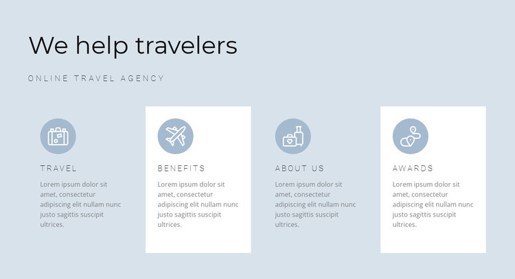 Directions of our travels Homepage Design