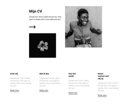 HTML-Landing Voor Bekijk Mijn Cv En Baan