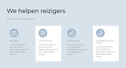 Routebeschrijving Van Onze Reizen - HTML Designer