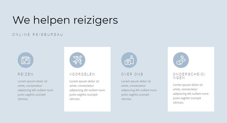 Routebeschrijving van onze reizen Html Website Builder