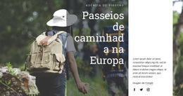 Caminhadas Na Europa - Construtor De Sites Fácil De Usar