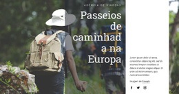Caminhadas Na Europa - Projetado Profissionalmente
