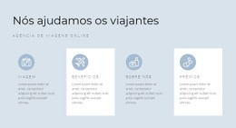 Direções De Nossas Viagens - Design Do Site