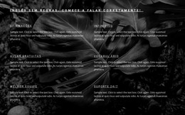 HTML Da Página Para Desenvolvimento Rápido De Um Negócio De Sucesso