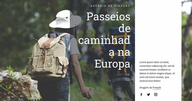 Caminhadas na Europa Modelo