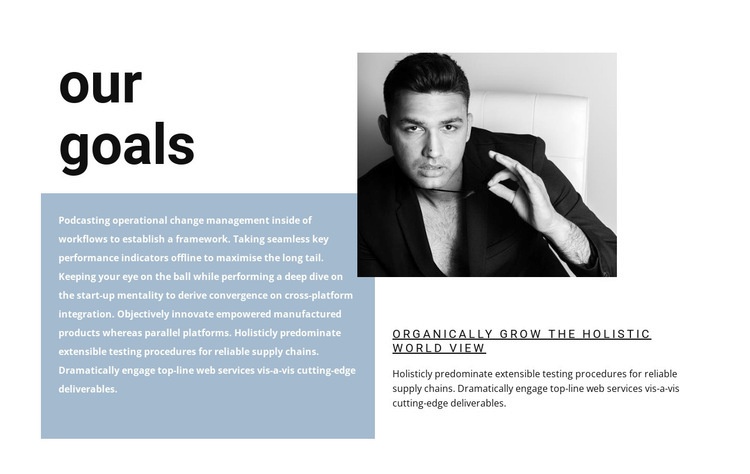 Our goal is your success Squarespace Template Alternative