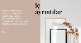 Tasarımcıdan Iç Çözümler - Modern Açılış Sayfası