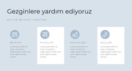 Seyahatlerimizin Tarifi - Web Sitesi Tasarımı