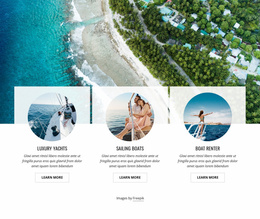 Exclusive Yacht Club Web Template