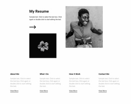 Check Out My Resume And Job - Free Html5 Theme Templates